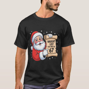 T-shirt Enfants de la liste vilains qui disent 67 drôle de