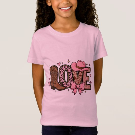 T-Shirt Enfants de la Saint-Valentin occidentale (Devant)
