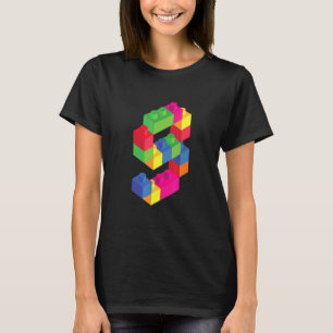 T-shirt Enfants de l'édifice mignon 9e année Blocs de l'im