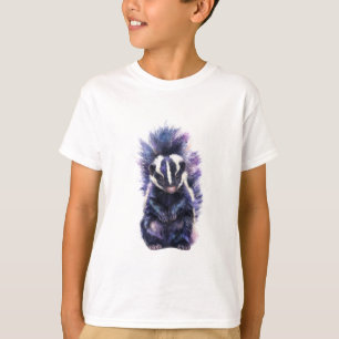 T-shirt Enfants de mouffette tachetée de la galaxie violet