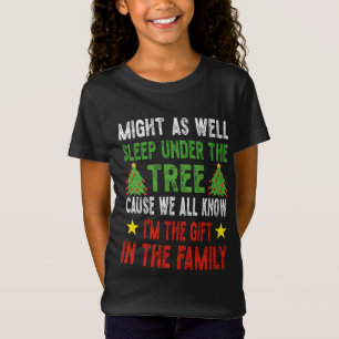 T-Shirt Enfants de Noël amusants Pyjamas de Noël Filles Ga