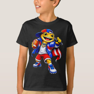 T-shirt Enfants de Porto Rico fille drapeau musique coqui
