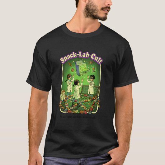 T-shirt Enfants de science rétro convoquant des collations (Devant)