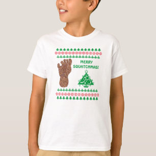 T-shirt Enfants de Squatchmas Bigfoot de voie de Z