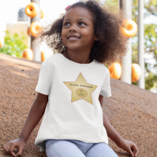 T-shirt Enfants de superlatif de Hollywood d'étoile d'or