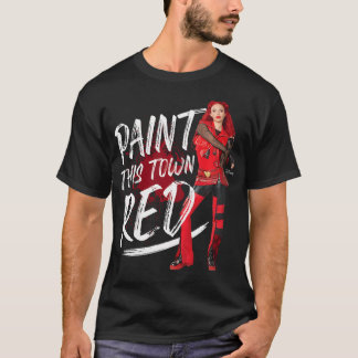 T-shirt Enfants Descendants 4 - La Montée De Rouge Peint C