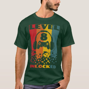 T-shirt Enfants désespérés Retro 8 ans Vidéo Joueur