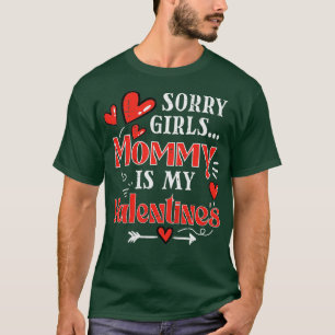 T-shirt Enfants Désolé Filles Maman Est Mon Valentine Garç