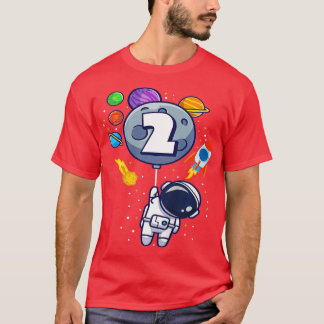 T-shirt Enfants Deuxième anniversaire astronaute 2 ans Ann