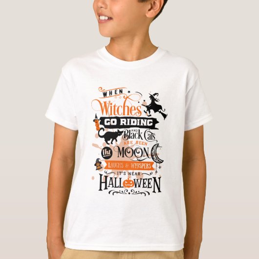 T-shirt Enfants d'Halloween (Devant)