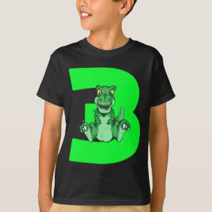 T-shirt Enfants Dinosaur 3e anniversaire Présenté DI no 