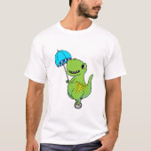 T-shirt Enfants Dinosaur Parapluie Hanoukka Rex Chanukah J (Devant)