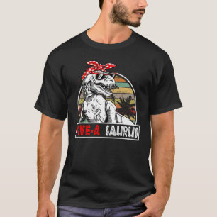 T-shirt Enfants Dinosaure Anniversaire Garçon Cinq A Sauru