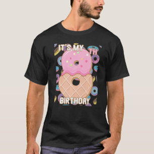 T-shirt Enfants Donut sucré C'est mon 8e anniversaire 8 an