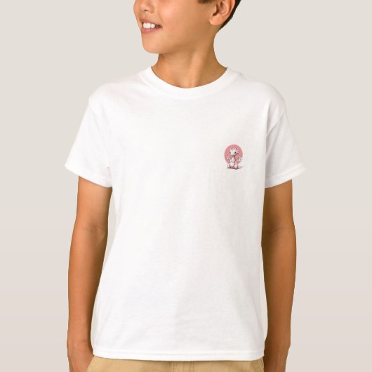 T-shirt Enfants Dragon Rose Chibi (Devant)