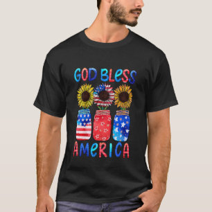 T-shirt Enfants Drapeau américain patriotique Tournesol Di
