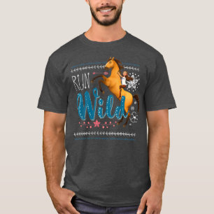 T-shirt Enfants DreamWorks Spirit Riding Free Run Wild