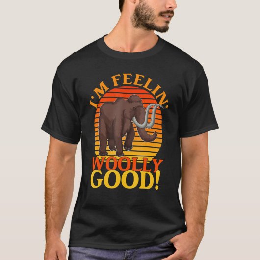 T-shirt Enfants Drôle Mammoth préhistorique Je me sens lai (Devant)