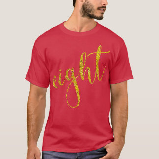 T-shirt Enfants drôle mignonne huit 8 ans heureux 8e anniv