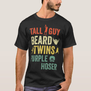 T-shirt Enfants Dude all Guy Beard gagne Purple Hoser Parf