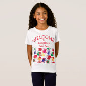 T-Shirt Enfants Empreintes peintes colorées (Devant entier)