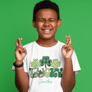 T-shirt Enfants en Jour de la Saint Patrick Lucky personna