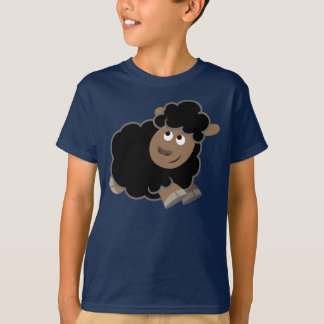 T-shirt Enfants en mouton de caricature malicieuse