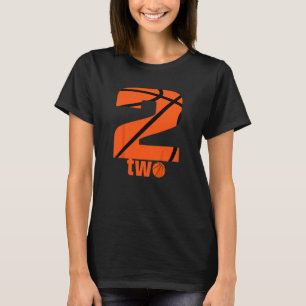 T-shirt Enfants Enfants 2e Anniversaire Basketball Boy Né