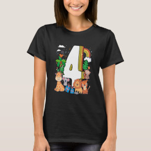 T-shirt Enfants Enfants 4e anniversaire Anniversaire de en