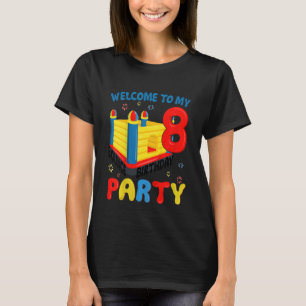 T-shirt Enfants Enfants 8e anniversaire Jumper Trampoline