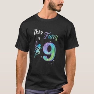 T-shirt Enfants Enfants Anniversaire 9 ans Fée