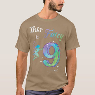 T-shirt Enfants Enfants anniversaire 9 ans fée