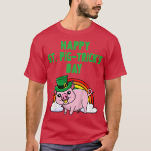 T-shirt Enfants Enfants Happy St Pig Tricks Day Girl Boy P