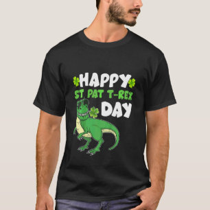 T-shirt Enfants Enfants Joyeux St Pat Trex Jour Dino St pa