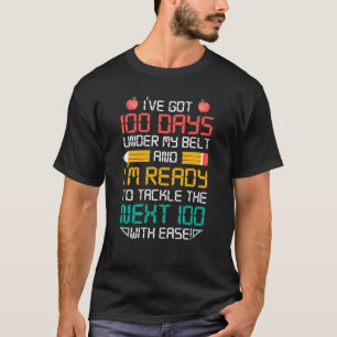 T-shirt Enfants enseignants filles 100 jours d'école 2