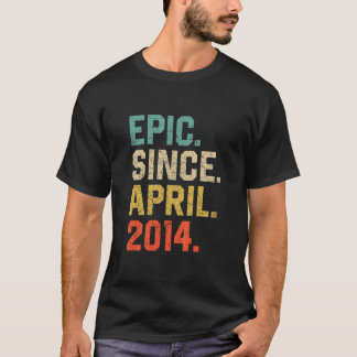 T-shirt Enfants Epic Depuis Avril 2014 Garçons Filles Vint