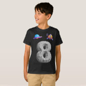 T-shirt Enfants Espace extra-atmosphérique 8 ans 8e annive (Devant entier)