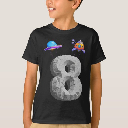 T-shirt Enfants Espace extra-atmosphérique 8 ans 8e annive (Devant)