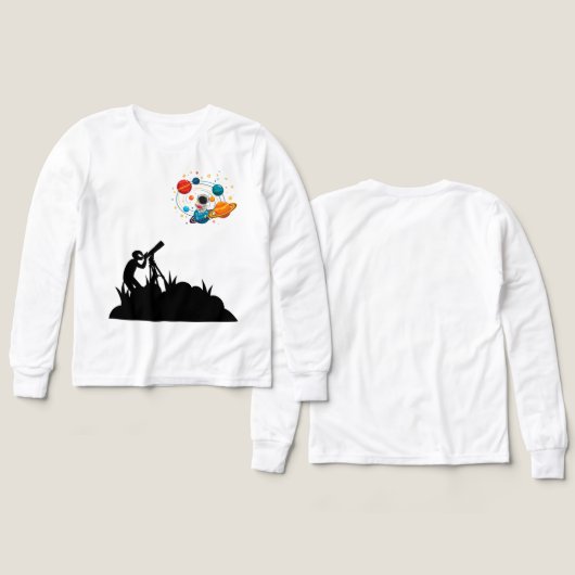 T-shirt Enfants Espace Mignon (Motif Recto et Verso)