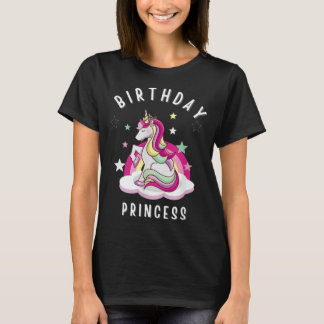 T-shirt Enfants et adultes Unicorne Anniversaire Princesse