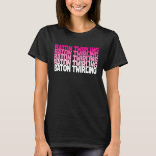 T-shirt Enfants et femmes rétro baton twirler et Baton Twi
