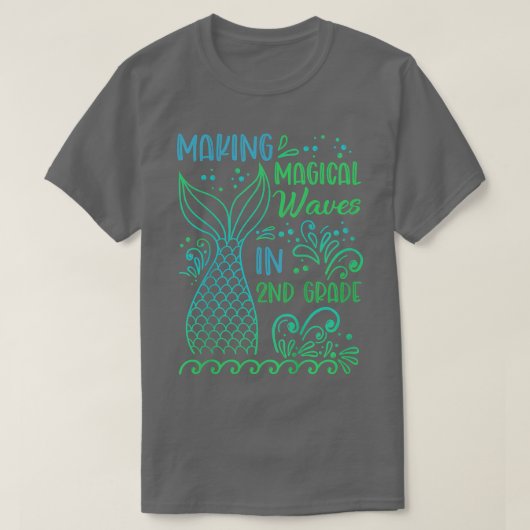 T-shirt Enfants Fabriquant Des Vagues Magiques En 2e Class (Design devant)