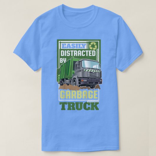 T-shirt Enfants Facile Distrait Par Les Garbage Trucks1478 (Design devant)
