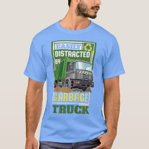 T-shirt Enfants Facile Distrait Par Les Garbage Trucks1478