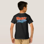 T-shirt Enfants Famille Croisière Noir Personnaliser T-Shi (Dos entier)