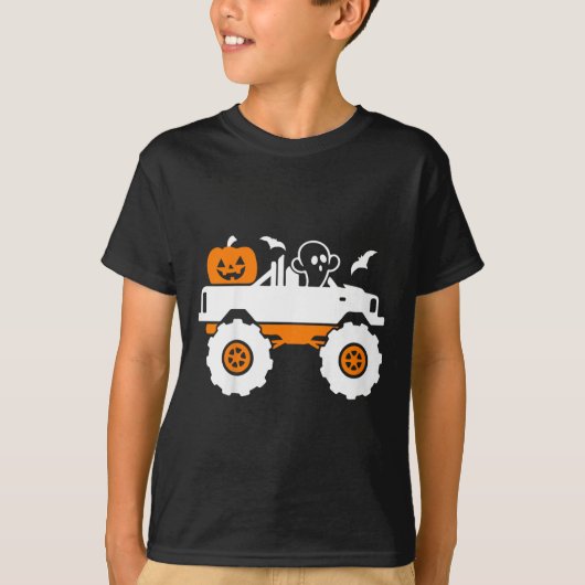 T-shirt Enfants Fantôme Citrouille équitation Monster Cami (Devant)