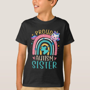T-shirt Enfants Fier Autisme Soeur Sensibilisation Cute Un