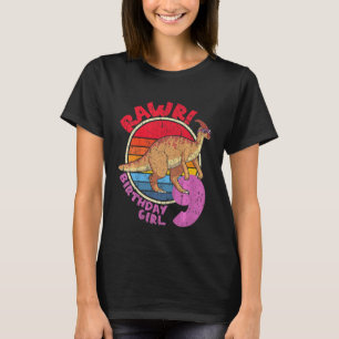T-shirt Enfants fille 9e anniversaire I Rawday! Parasaurol