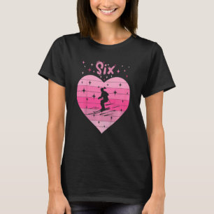 T-shirt Enfants Fille fille skieuse vacances de ski 6e ann