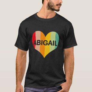 T-shirt Enfants Filles Abigail Retro Vintage Nom du coeur